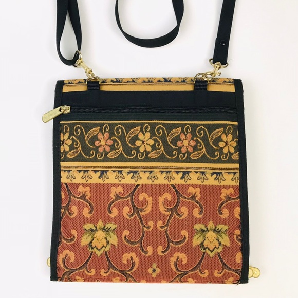 Danny K Beverly Hills Tapestry Cross-Body Organizer Bag Made in USA  Like New - Picture 4 of 15